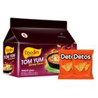 Buy Doodles Tom Yum Shrimp Flavor 496g & Get 2 Pcs Detos Chicken Wings Chips 30g Free