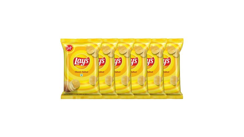 Lays Classic Salted Chips 15g +- 3g 7 Pack Combo