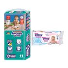Avonee Pants XXL 14-25kg 24pcs & Pozzy Baby Wet Wipes Premium 120 Pieces Combo