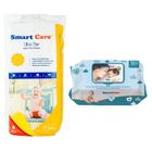 Smart Care Baby Pant Diaper XXL Ultra Thin (15-25kg) 42 Pieces & Smart Care Wet Wipes With Fliptop 72 pcs Combo