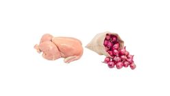 Broiler Chicken Skinless Whole & Onion Combo