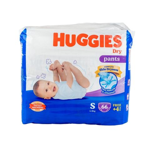 Buy 66 Get Free) Huggies Dry Pants Baby Diaper Pant S (4-8 kg