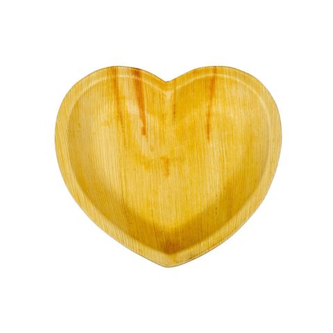Pisces Areca Leaf - Heart Shaped Plate 9" Set of 6 Pieces