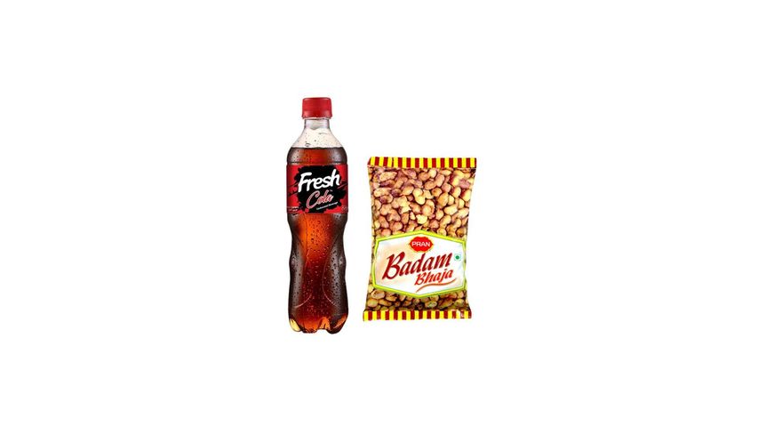 Fresh Cola 250ml 3 Pack & Pran Badam Bhaja 30g (+/- 12g) 6 Pack Combo