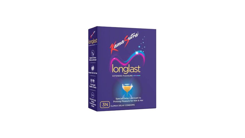 KamaSutra Longlast Condoms Pack of 3 Pieces