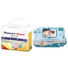 Smart Care Baby Belt Diaper New Born Ultra Thin 25 Pieces & Smart Care Wet Wipes With Fliptop 72 pcs Combo