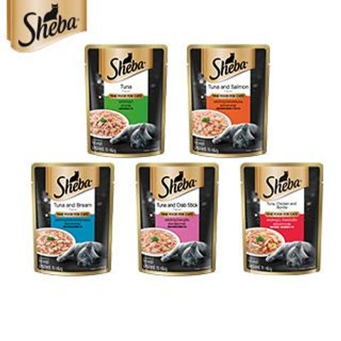 Sheba Tuna Chicken and Scallop Flavor Cat Food 70g
