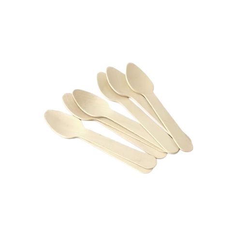 Pisces Biodegradable Dessert Spoon Oval 110 mm