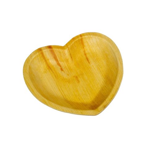 Pisces Areca Leaf - Heart Shaped Plate 9" Set of 6 Pieces