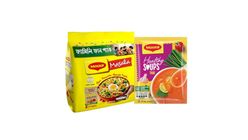 Nestle Maggi 2 Minute Noodles Masala 16pack + MAGGI Healthy Soup Thai Sachet 35g X 2 (Combo Pack)