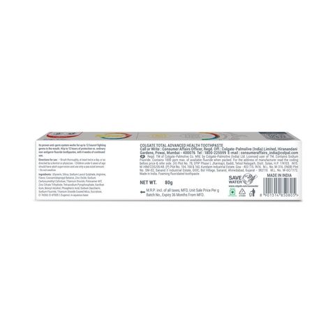 Colgate Total Advanced Health Toothpaste 80g