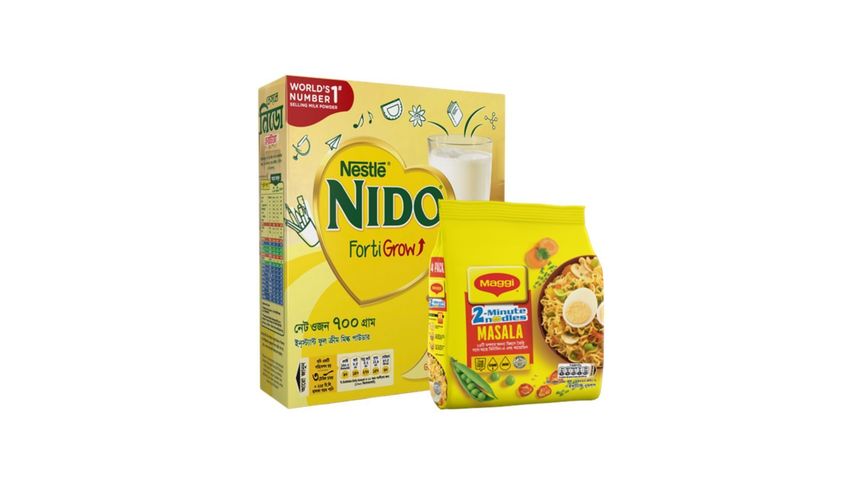 Buy Nestle Nido Full Cream Milk Powder 700g & Get Free Maggi Masala Noodles 4 Pieces