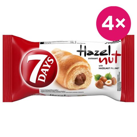 7 Days Lískooříškový croissant | 4 x 60 g