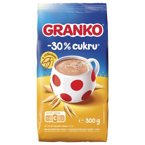 Granko -30% sugar Instant cocoa drink with oats | 300 g