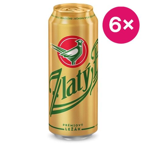 Zlatý Bažant Pivo ležák světlý Light | 6 x 0.5 l