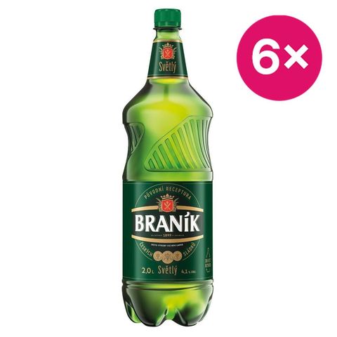 Braník 10 světlé výčepní pivo | 6 x 2 l