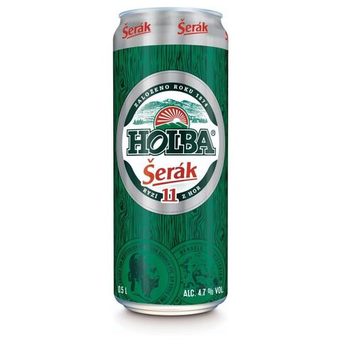 Holba Šerák 11 Světlý ležák pivo plech | 500 ml