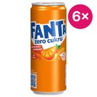 Fanta Pomeranč Zero | 6 x 330 ml