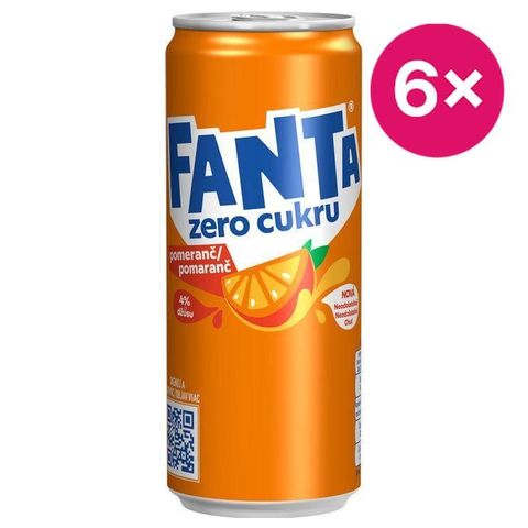 Fanta Pomeranč Zero | 6 x 330 ml