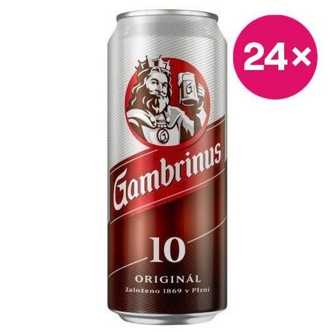 Gambrinus Originál 10 světlé výčepní pivo | 24 x 500 ml