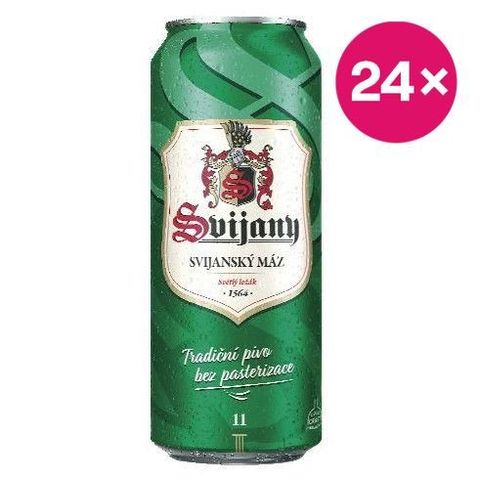 Svijany Svijanský máz Pivo světlý ležák plech | 24 x 0.5 l
