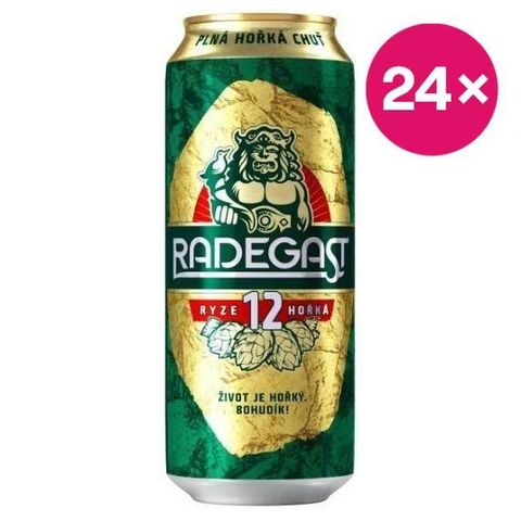 Radegast Ryze hořká 12 pivo plech | 24 x 500 ml