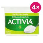 Activia Slazený bílý probiotický jogurt | 4 x 120 g