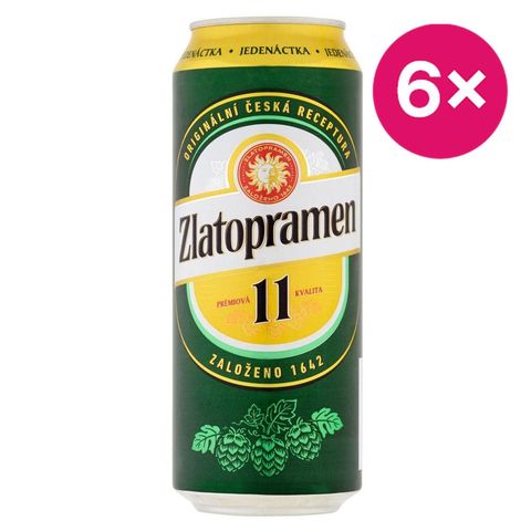 Zlatopramen 11 Světlý ležák pivo plech | 6 x 0.5 l