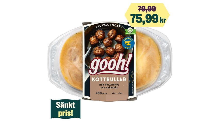 Gooh Köttbullar Med Potatismos 400g