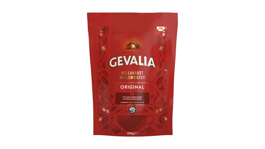 Gevalia Instant Original Mellanrost Refill Kaffe 200g