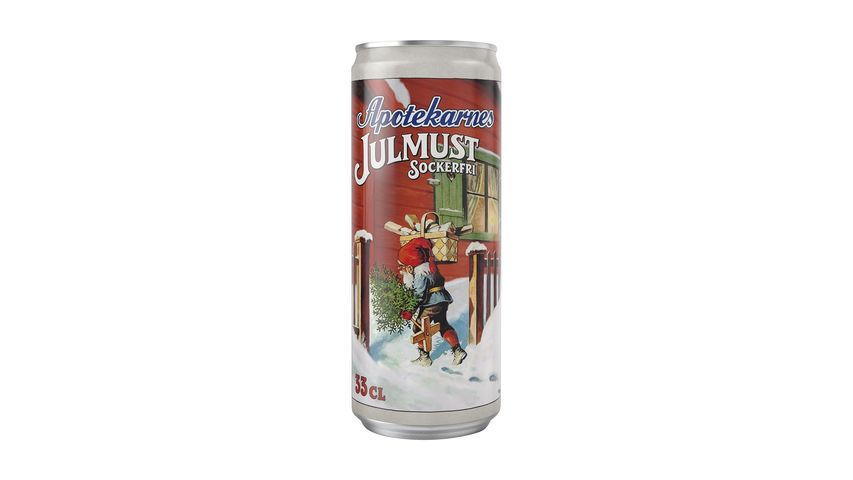 Apotekarnes Julmust Sockerfri Läsk Burk 33cl