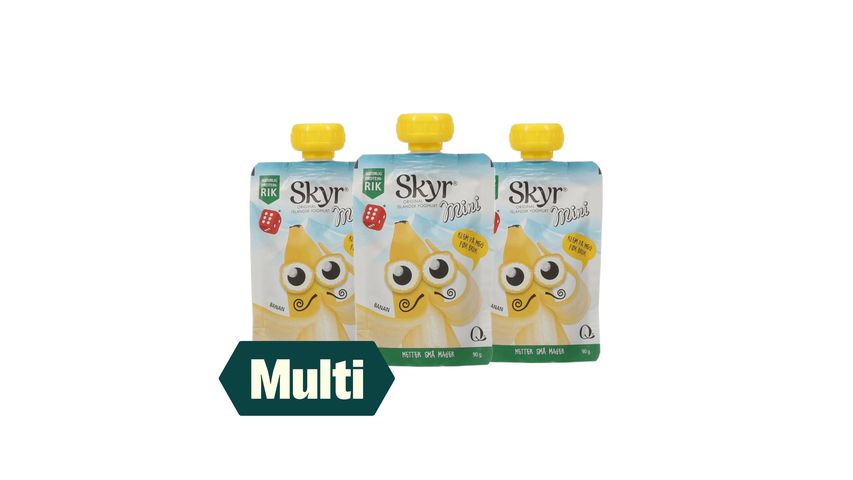 3 x Skyr Mini Banan Pose | 90g