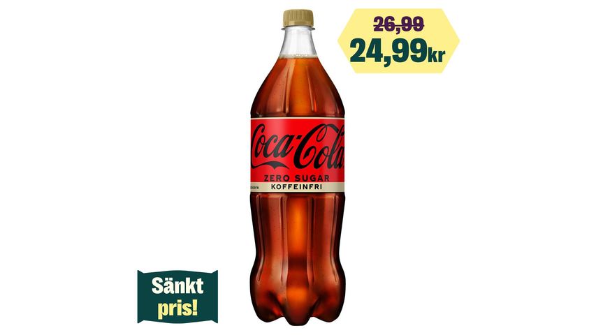 Coca-Cola Zero Koffeinfri 1.5L