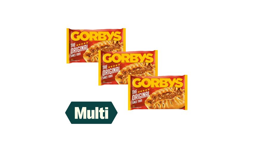 3 x Gorbys Pirog Original 130g
