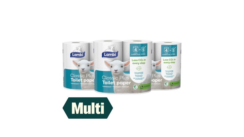 3 x Lambi Toalettpapir Classic Plus 4rl