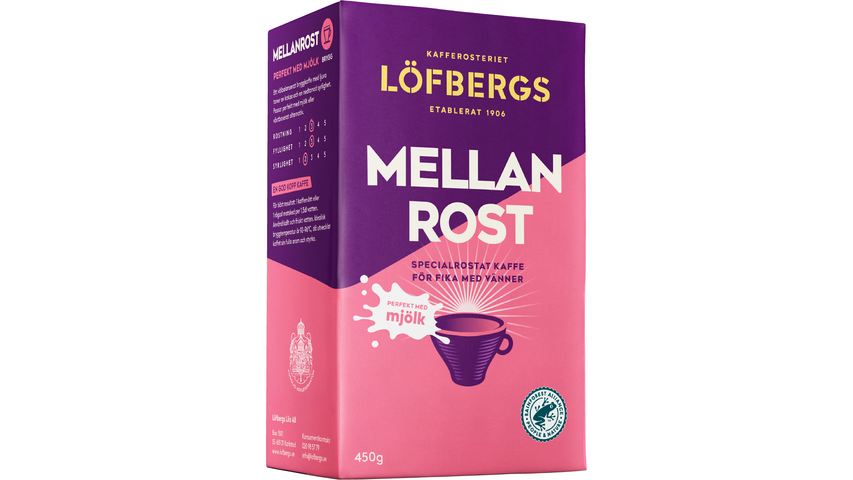 Löfbergs Mellanrost Perfekt Med Mjölk 450g