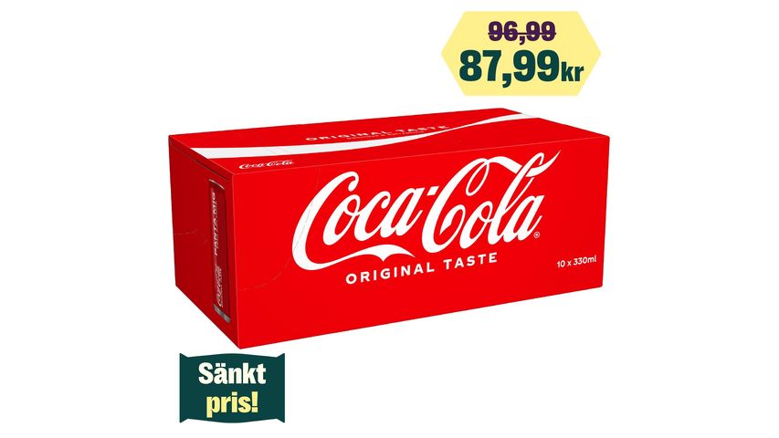 Coca-Cola Läsk Original 330ml 10-Pack 