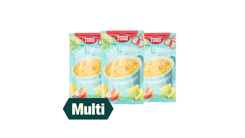 3 x Toro Rett i Koppen Nudelsuppe Bali 40g