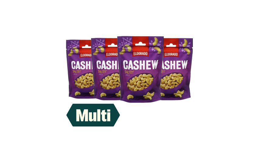 4 x Eldorado Cashewnøtter Saltet | 150g