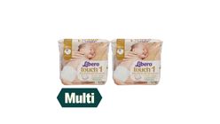 2 x Libero Touch 1 2-5kg Diapers 22 pk