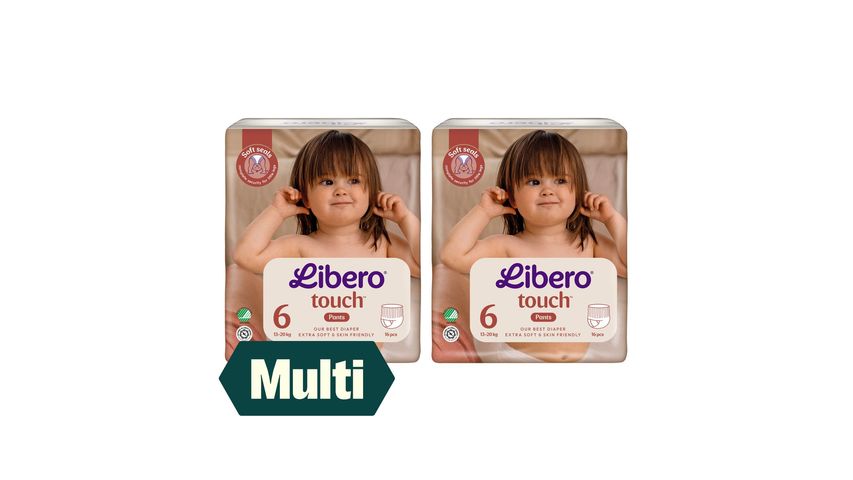 2 x Libero Touch Buksebleier Str 6 16stk