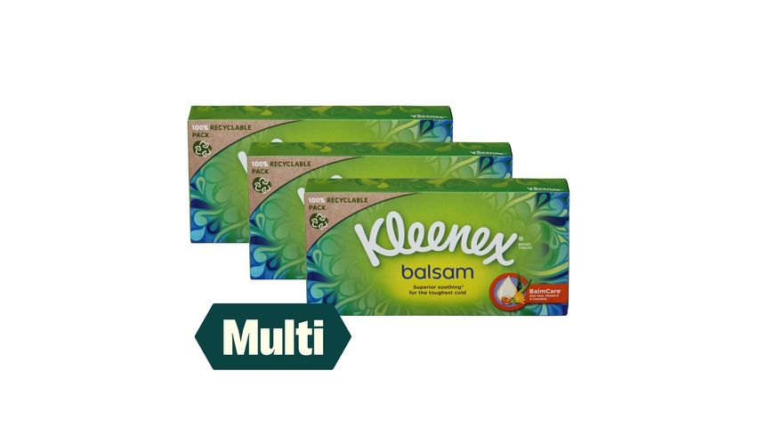 3 x Kleenex Ansiktserviett 64stk