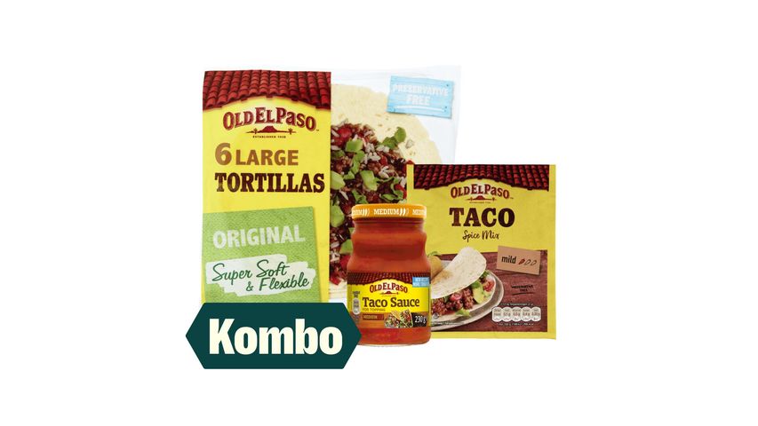 Taco Krydder, Taco Sauce Medium & Tortillas Large