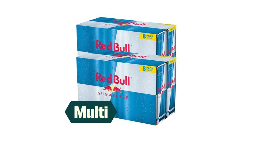 2 x Red Bull Energidrikk Sukkerfri 8 x 250ml