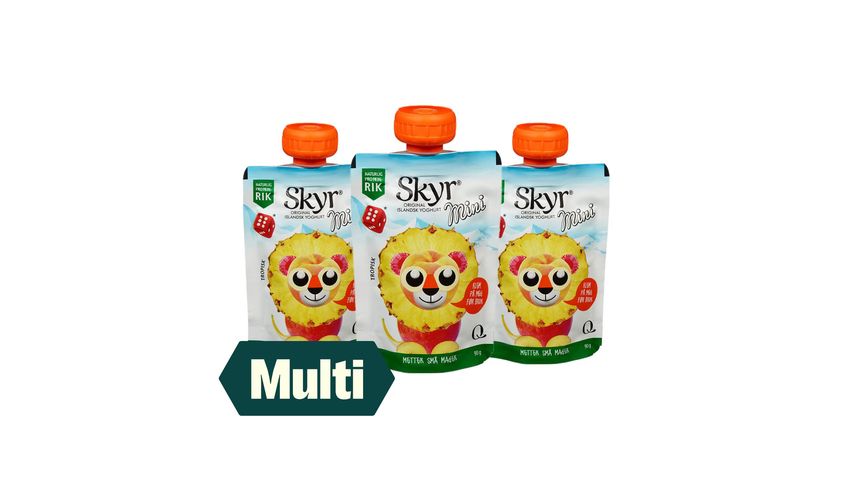 3 x Skyr Mini Tropisk Pose | 90g
