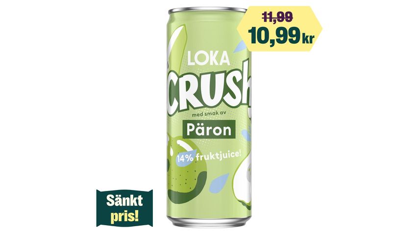 Loka Crush Päron Läsk 33cl