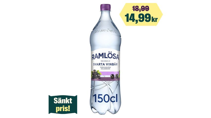 Ramlösa Svart Vinbär 1.5l