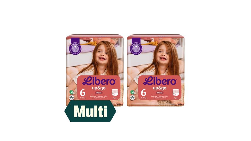 2 x Libero Up&Go Str.6 18stk