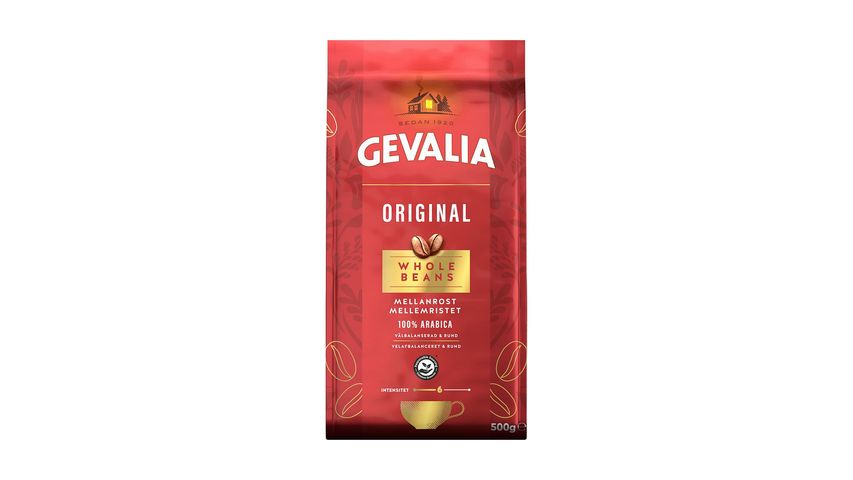 Gevalia Medium Roast Whole Beans 500g 