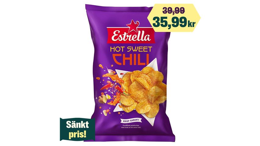 Estrella Chips Hot Sweet Chili 275g